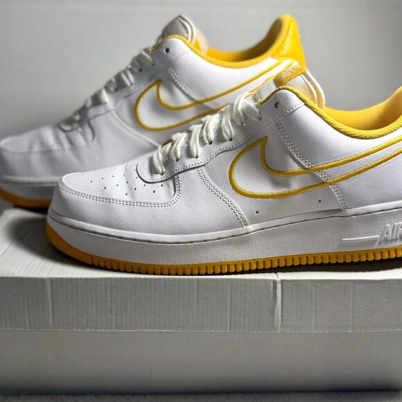 Size 12 - Nike Air Force 1 '07 Leather Low Ochre | OG box - Picture 5 of 10